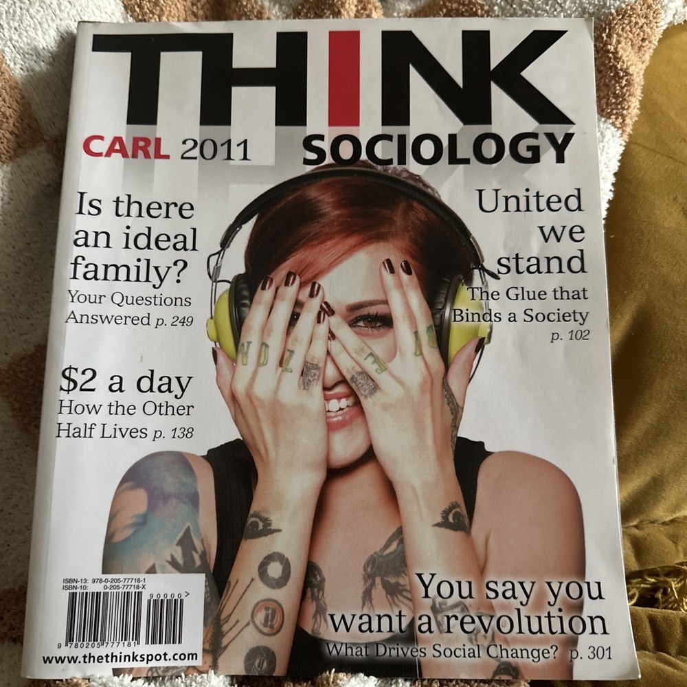 THINK Sociology Carl, John paperback Good